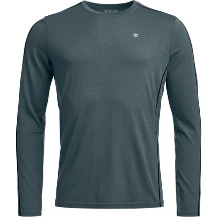 (取寄) オルトボックス メンズ 185 ロックンウール ロング-スローブ トップ - メンズ Ortovox men 185 Rock'N'Wool Long-Sleeve Top - Men's Dark Arctic Grey