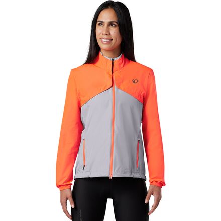 (取寄) パールイズミ レディース クエスト バリア コンバーチブル ジャケット - ウィメンズ PEARL iZUMi women Quest Barrier Convertible Jacket - Women 039 s Highrise/Fiery Coral