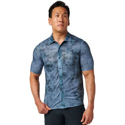 乐天商城 - (取寄) パールイズミ メンズ キャニオン テック スナップ ショート スリーブ - メンズ PEARL iZUMi men Canyon Tech Snap Short Sleeve - Men's Citadel Floratiedye