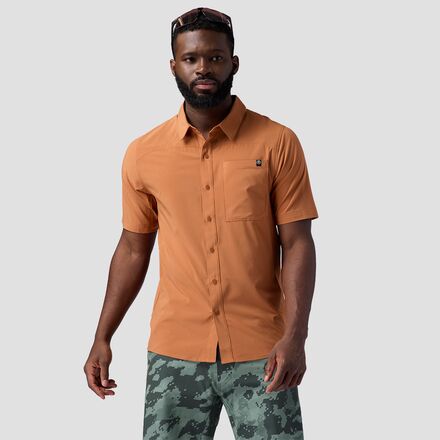 (取寄) バックカントリー メンズ スリックロック ショートスリーブ ボタンアップ ジャージ - メンズ Backcountry men Slickrock Short-Sleeve Button-Up Jersey - Men's Sierra