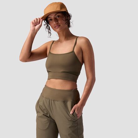 (取寄) バックカントリー ディスティネーション スクエア ネック ブラ トップ - ウィメンズ Backcountry Destination Square Neck Bra Top - Women’s Kalamata