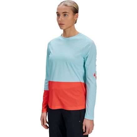 (取寄) POC レディース モーション エアー ロング-スローブ ジャージ - ウィメンズ POC women Motion Air Long-Sleeve Jersey - Women's Lazurite Blue/Carnelian Orange