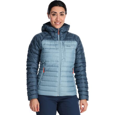 (取寄) ラブ レディース マイクロライト アルパイン ダウン ジャケット - ウィメンズ Rab women Microlight Alpine Down Jacket - Women's Orion Blue/Citadel