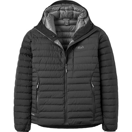 (取寄) ラブ メンズ マイクロライト ウインドストッパー ブーディ - メンズ Rab men Microlight Windstopper Hoodie - Men's Black