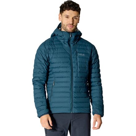 (取寄) ラブ メンズ マイクロライト ウインドストッパー ブーディ - メンズ Rab men Microlight Windstopper Hoodie - Men's Tempest Blue