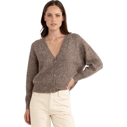 (取寄) リズム レディース クイン ニット カーディガン - ウィメンズ Rhythm women Quinn Knit Cardigan - Women's Oatmeal