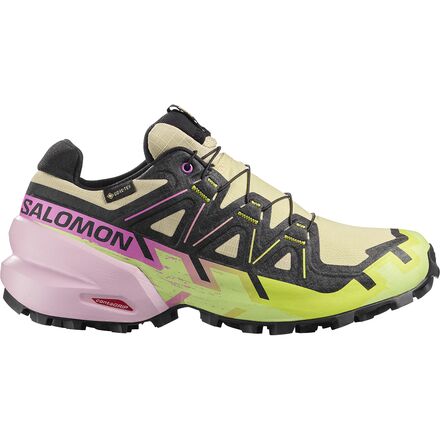 (取寄) サロモン レディース スピードクロス 6 Gtx トレイル ランニング シューズ - ウィメンズ Salomon women Speedcross 6 GTX Trail Running Shoe - Women's Bog/Dawn Pink/Acid Lime