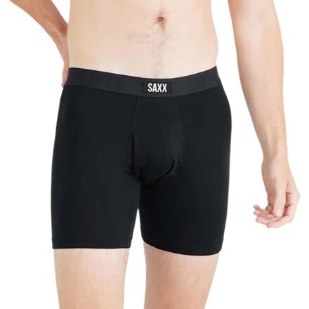 乐天商城 - (取寄) サックス メンズ ヴィーブ エクストラ ソフト ボクサー ブリーフ + フライ - メンズ SAXX men Vibe Xtra Soft Boxer Brief + Fly - Men's Black