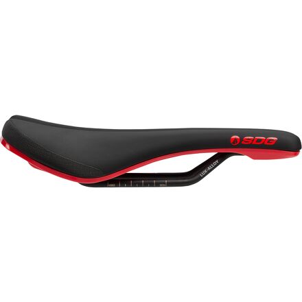 Mountain Bikes - (取寄) SDGコンポーネント ベル-エアー V3 ラックス-アロイ サドル SDG Components Bel-Air V3 Lux-Alloy Saddle Black/Red