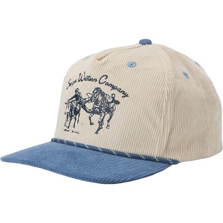 樂天商城 - (取寄) ロス コーデュロイ スナップバック ハット Seager Co. Los Rios Corduroy Snapback Hat Cream/Blue
