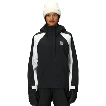 (取寄) シックスエイトシックス レディース ホログラム シェル ジャケット - ウィメンズ 686 women Hologram Shell Jacket - Women's Black Colorblock