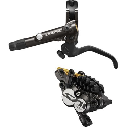 (取寄) シマノ セント M820 ディスク ブレイクス Shimano Saint M820 Disc Brakes Black/Gold