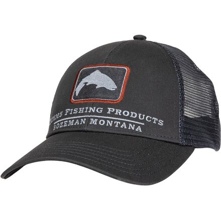 乐天商城 - (取寄) シムス トラウト アイコン トラッカー ハット Simms Trout Icon Trucker Hat Carbon