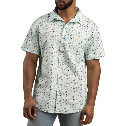 (取寄) メンズ シティ スリッカー ボタン アップ ショートスリーブ シャツ - メンズ Sendero Provisions Co. men City Slicker Button Up Short-Sleeve Shirt - Men's Oasis/Blue