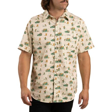 (取寄) メンズ シティ スリッカー ボタン アップ ショートスリーブ シャツ - メンズ Sendero Provisions Co. men City Slicker Button Up Short-Sleeve Shirt - Men's Ranch Life/White
