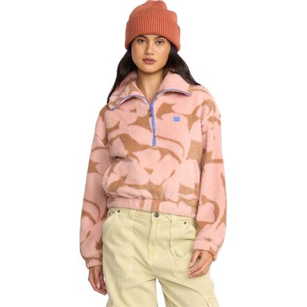(取寄) ビラボン レディース バーラ 1/2-ジップ フリース プルオーバー - ウィメンズ Billabong women Barra 1/2-Zip Fleece Pullover - Women's Rose Brown