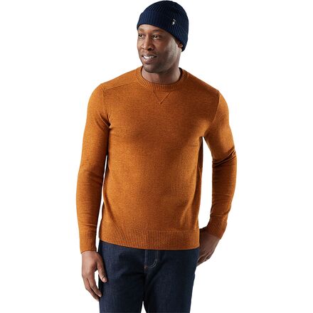 (取寄) スマートウール メンズ スパーウッド クルー セーター - メンズ Smartwool men Sparwood Crew Sweater - Men's Pecan Brown/Squash
