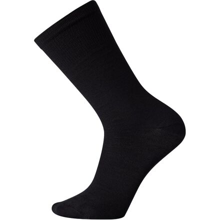 袜子 - (取寄) スマートウール クラシック ハイク ゼロ クッション ライナー クルー ソック Smartwool Classic Hike Zero Cushion Liner Crew Sock Black
