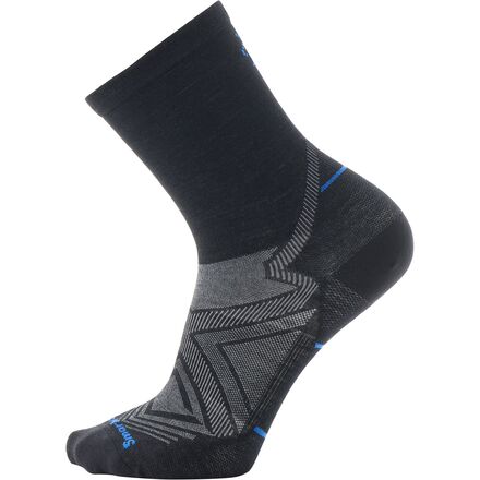 Wear - (取寄) スマートウール ラン ゼロ クッション ミッド クルー ソック Smartwool Run Zero Cushion Mid Crew Sock Black