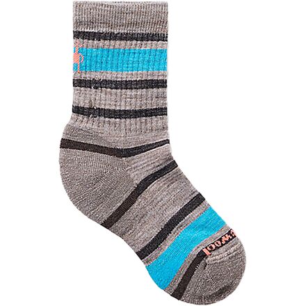Other - (取寄) スマートウール キッズ ハイク ライト クッション ストライプド クルー ソック - キッズ Smartwool kids Hike Light Cushion Striped Crew Sock - Kids' Fossil