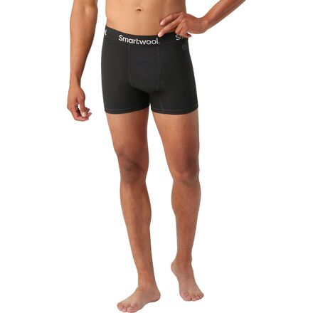 Men'S Underwear - (取寄) スマートウール メンズ ボクサー ブリーフ - メンズ Smartwool men Boxer Brief - Men's Black