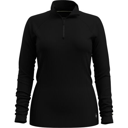 Outdoor Wear - (取寄) スマートウール レディース クラシック オール-シーズン メリノ 1/4-ジップ ベースレイヤー— - ウィメンズ Smartwool women Classic All-Season Merino 1/4-Zip Baselayer - Women's Black