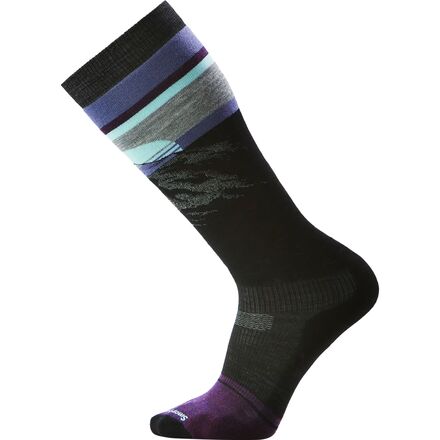 (取寄) スマートウール メンズ スノーボード ターゲッティド クッション マウンテン サンライズ Otc ソック - メンズ Smartwool men Snowboard Targeted Cushion Mountain Sunrise OTC Sock - Men's Black