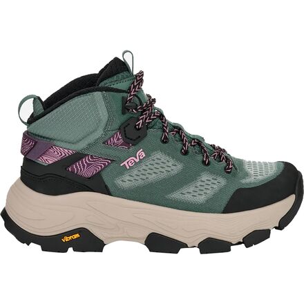 (取寄) テバ レディース グランドビュー マックス ベント ハイキング ブーツ - ウィメンズ Teva women Grandview Max Vent Hiking Boot - Women's Silver Pine/Eggplant Purple