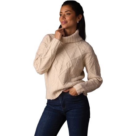 (取寄) ノーマルブランド レディース モンテローザ ケーブル ニット セーター - ウィメンズ The Normal Brand women Monterosa Cable Knit Sweater - Women's Cream