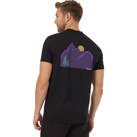 (取寄) テンツリー メンズ サンセット マウンテン T-シャツ - メンズ Tentree men Sunset Mountain T-Shirt - Men's Meteorite Black/Petunia