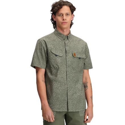 (取寄) トポデザイン メンズ レトロ リバー ショートスリーブ シャツ - メンズ Topo Designs men Retro River Short-Sleeve Shirt - Men's Crackle Beetle