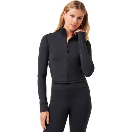 (取寄) トラヴィスマシュー レディース ムーブニット フル-ジップ ジャケット - ウィメンズ TravisMathew women Moveknit Full-Zip Jacket - Women's Heather Black