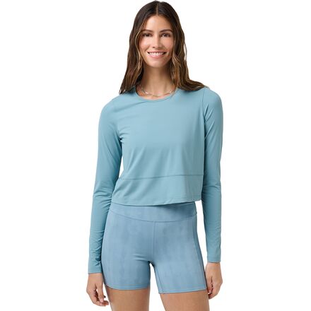 (取寄) トラヴィスマシュー レディース ムーブニット ソルスティス ロング-スローブ トップ - ウィメンズ TravisMathew women Moveknit Solstice Long-Sleeve Top - Women's Smoke Blue