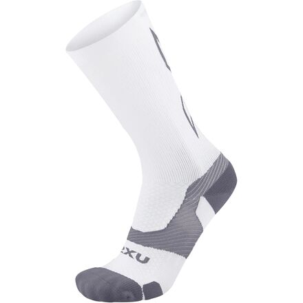 Rakuten - (取寄) ツータイムズユー ベクター ライト クッション クルー ソック 2XU Vectr Light Cushion Crew Sock White/Grey