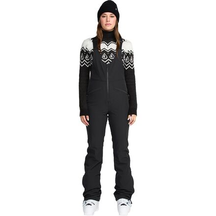 Rakuten - (取寄) ボルコム レディース バトル ストレッチ ビブ パンツ - ウィメンズ Volcom women Battle Stretch Bib Pant - Women's Black