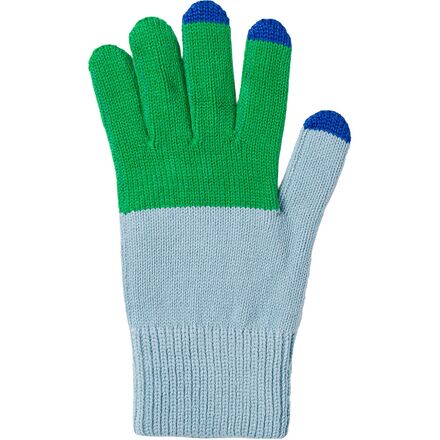 Rakuten - (取寄) ヴァーループ カラーブロック ニット タッチスクリーン グローブ Verloop Colorblock Knit Touchscreen Glove Kelly Stone Blue