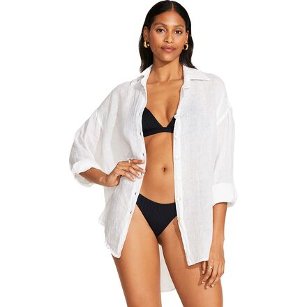 (取寄) ビタミン A レディース プラヤ ボーイフレンズ シャツ - ウィメンズ Vitamin A women Playa Boyfriend Shirt - Women's White