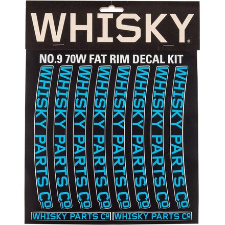 (取寄) リム デカール キット - 2-パック Whisky Parts Co. 70W Rim Decal Kit - 2-Pack Cyan
