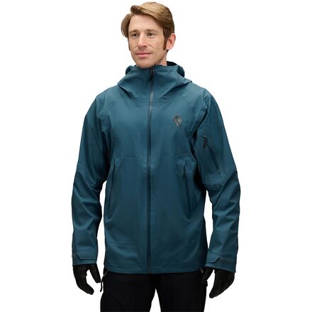 Jacket - (取寄) ブラックダイヤモンド メンズ リーコン Lt ストレッチ シェル - メンズ Black Diamond men Recon LT Stretch Shell - Men's Midnight Blue