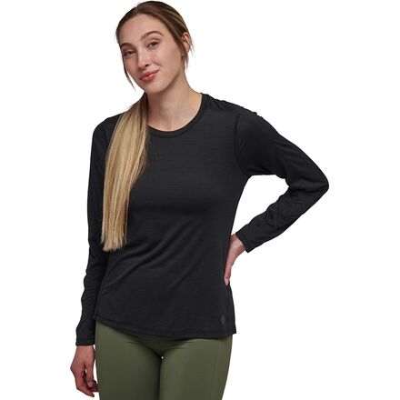 Tops - (取寄) ブラックダイヤモンド レディース ライトワイヤー ロング-スローブ テック T-シャツ - ウィメンズ Black Diamond women Lightwire Long-Sleeve Tech T-Shirt - Women's Black