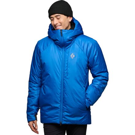 Jacket - (取寄) ブラックダイヤモンド メンズ ビレイ パーカー - メンズ Black Diamond men Belay Parka - Men's Drifter Blue
