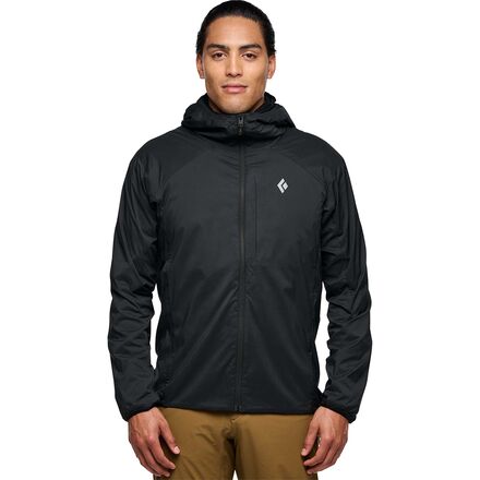 (取寄) ブラックダイヤモンド メンズ アルパイン スタート インサレーテッド ブーディ - メンズ Black Diamond men Alpine Start Insulated Hoodie - Men's Black