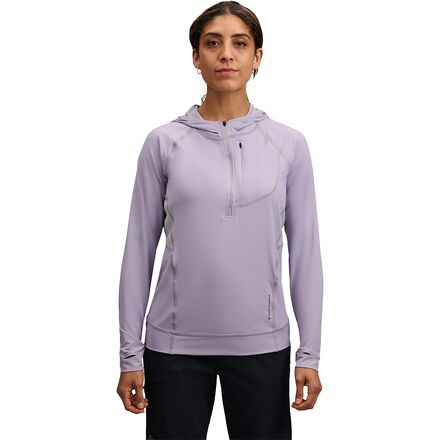 Rakuten - (取寄) ブラックダイヤモンド レディース アルペングロー プロ フーデット トップ - ウィメンズ Black Diamond women Alpenglow Pro Hooded Top - Women's Dusk Violet