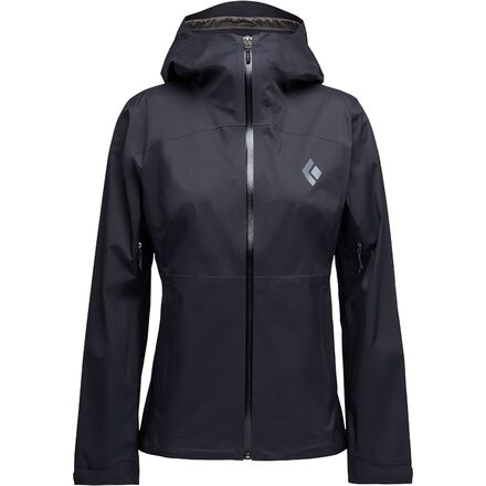(取寄) ブラックダイヤモンド レディース ファインライン ストレッチ レイン シェル - ウィメンズ Black Diamond women Fineline Stretch Rain Shell - Women's Black