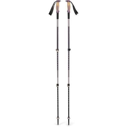 (取寄) ブラックダイヤモンド トレイル ビスタ ショック トレッキング ポールズ Black Diamond Trail Vista Shock Trekking Poles Dark Mauve 2