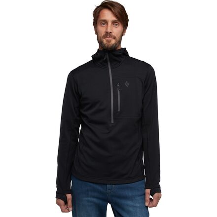 (取寄) ブラックダイヤモンド メンズ コウフィシェント 1/4-ジップ フリース ジャケット - メンズ Black Diamond men Coefficient 1/4-Zip Fleece Jacket - Men's Black