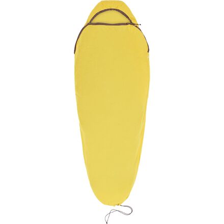 (取寄) シートゥサミット リアクター マミー ドローコード スリーピング バッグ ライナー Sea To Summit Reactor Mummy Drawcord Sleeping Bag Liner Sulphur Yellow