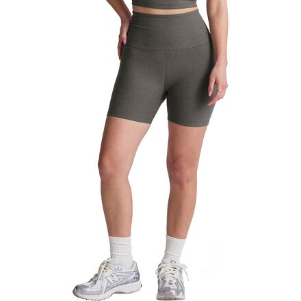Pants - (取寄) ビヨンドヨガ レディース スペースダイ キープ ペース バイカー ショート - ウィメンズ Beyond Yoga women Spacedye Keep Pace Biker Short - Women's True Gray Heather