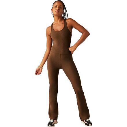 樂天商城 - (取寄) ビヨンドヨガ レディース スペースダイ オール アラウンド ジャンプスーツ - ウィメンズ Beyond Yoga women Spacedye All Around Jumpsuit - Women's Bold Mocha Heather