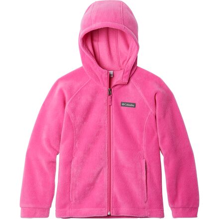 Blousons, Jumpers - (取寄) コロンビア ガールズ ベントン リ フーデット フリース ジャケット - ガールズ Columbia girls Benton II Hooded Fleece Jacket - Girls' Pink Ice